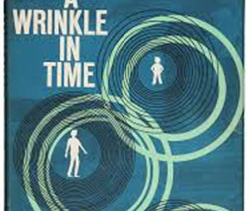 Original cover of A Wrinkle in Time, designed by Ellen Raskin, 1962.